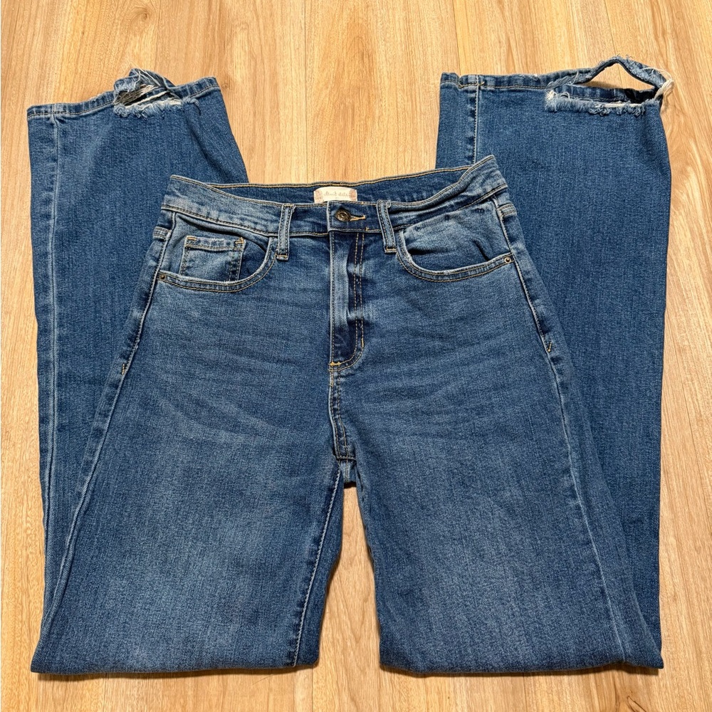 Altar'd State Blue Straight Leg Jeans